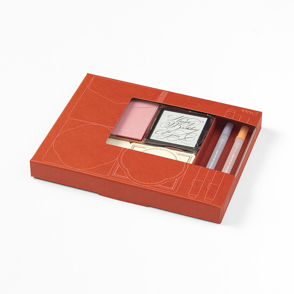 日本 MIDORI浸透印章工具箱  生日快樂/ 70週年限定