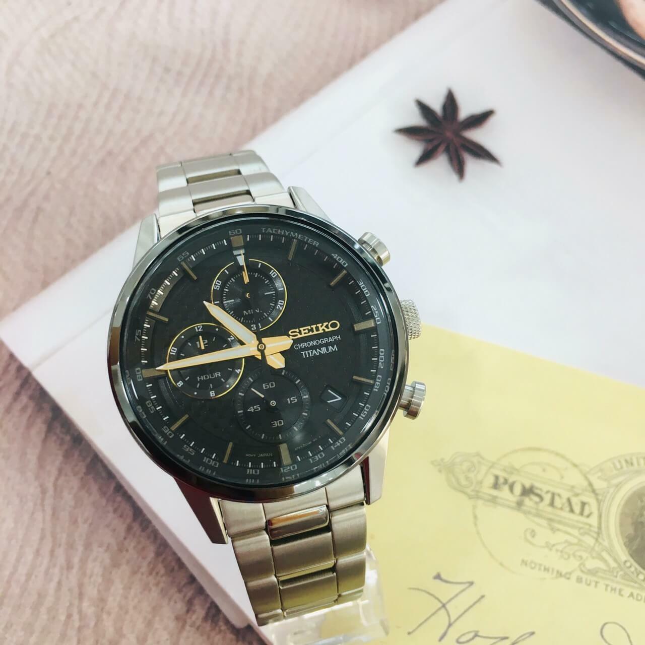 【SEIKO 精工】CS系列 鈦金屬三眼計時紳士手錶 8T67-00N0D 41mm 現代鐘錶