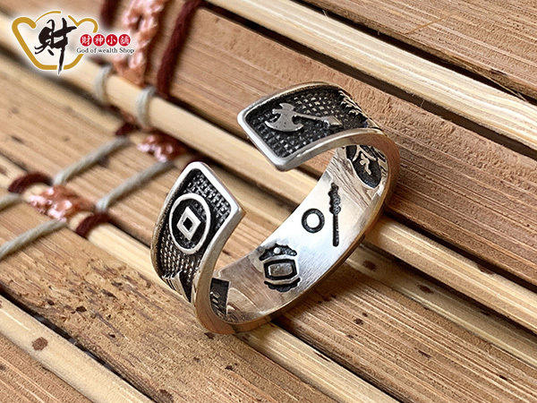 【財神小舖】諸神法寶戒指(925純銀)活戒圍(含開光)