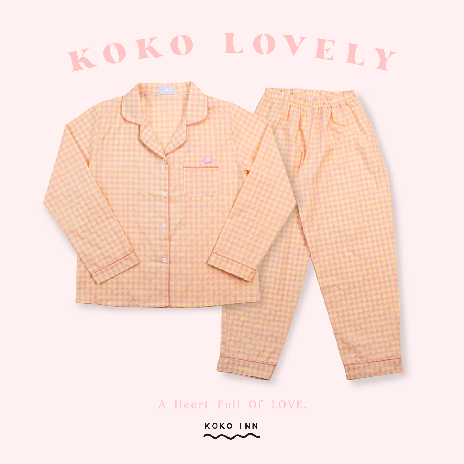 KOKO LOVELY 格子成套居家服