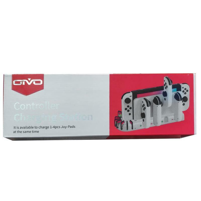 NS OIVO Joy-con充電座&卡匣8片放置架