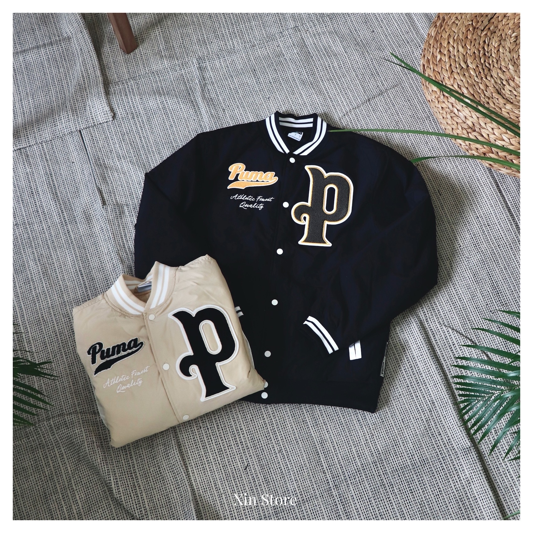 【現貨】Puma Jacket 棒球外套 ESO 瘦子同款  Jolin 蔡依林同款 米 黑