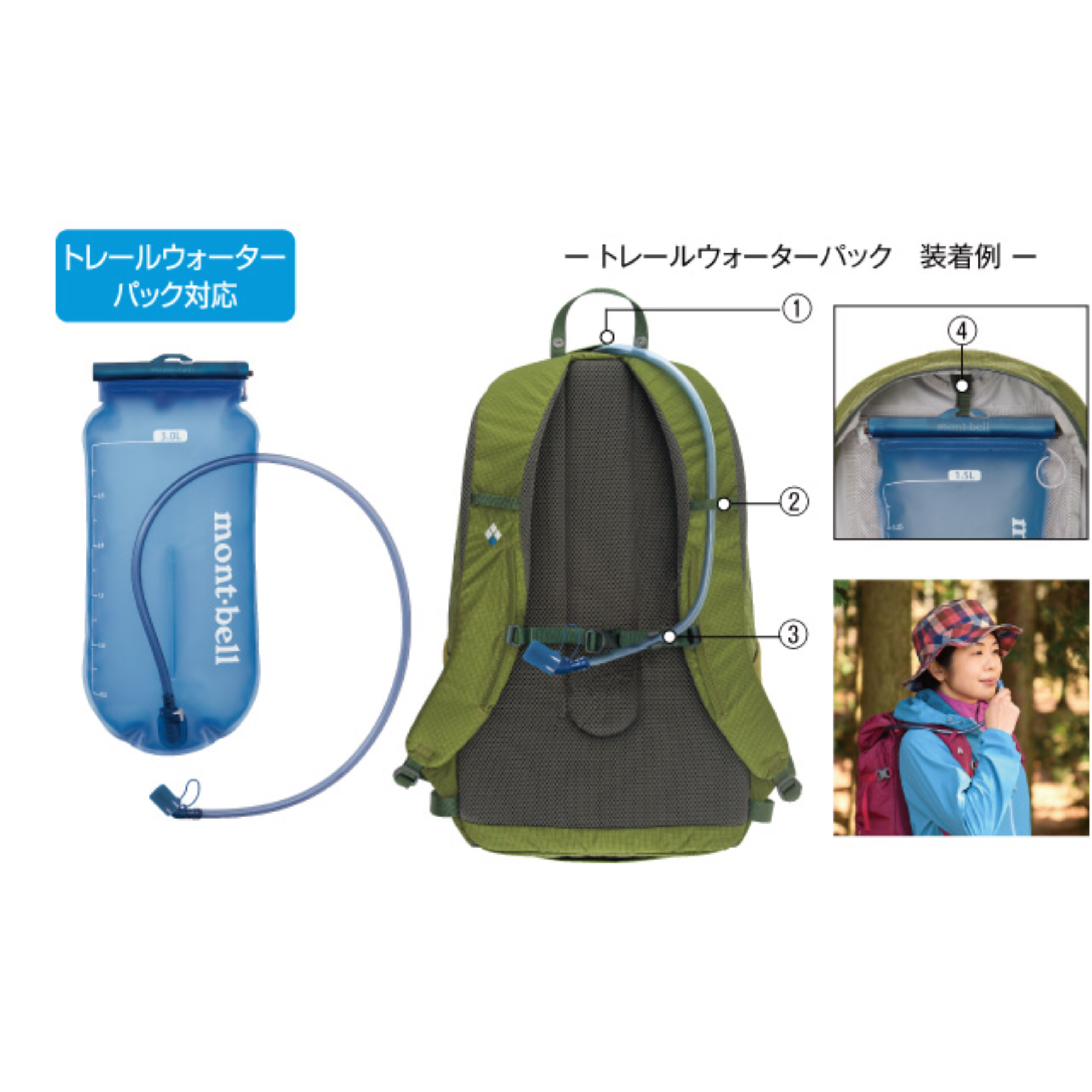 💥日本直送】30L mont-bell Galena Pack 女士透氣超輕背囊背包