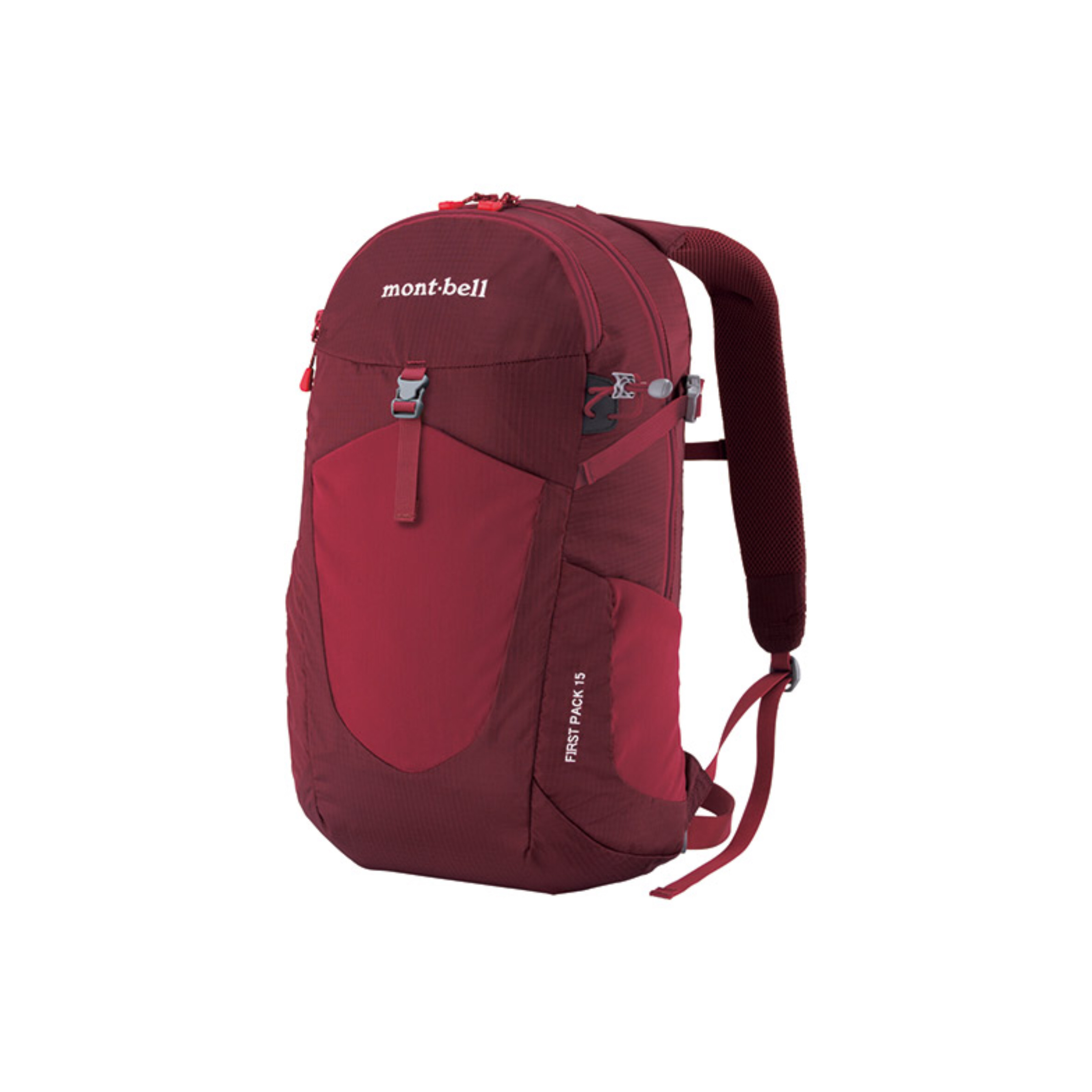 mont-bell FIRST PACK 15 バックパック 赤 💥日本直送】15L mont-bell First Pack 女士透氣超輕背囊背包