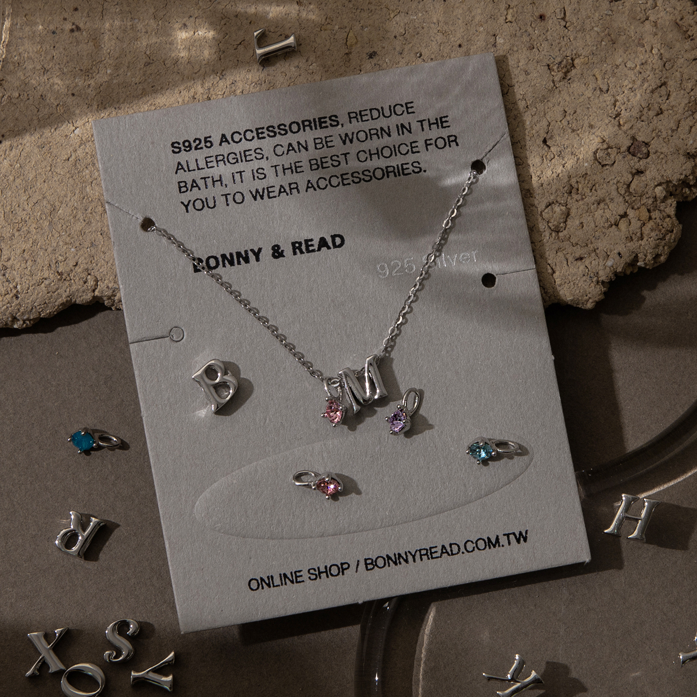 英文字母,施華洛世奇,項鍊