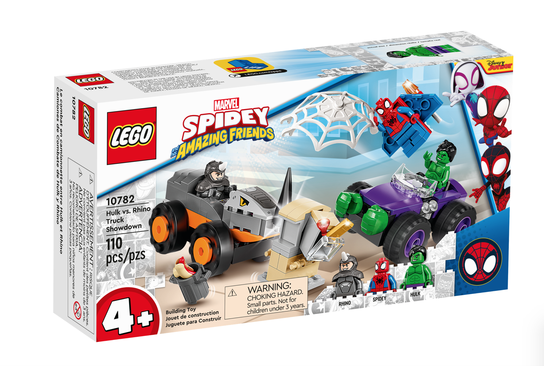 [飛米樂高積木磚賣店] LEGO10782 Marvel-綠巨人和犀牛人的卡車決鬥