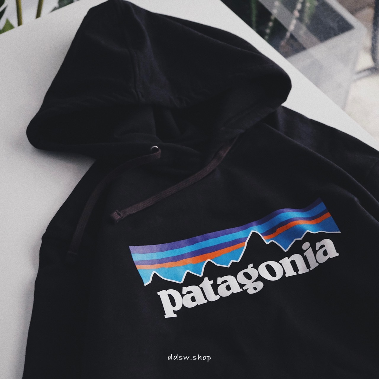 Patagonia 國外限定 內刷毛口袋帽T 厚款 黑色