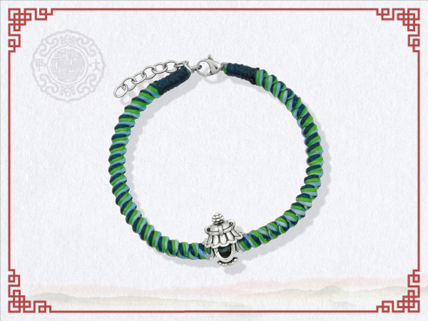 寶傘庇護蠟繩手鍊