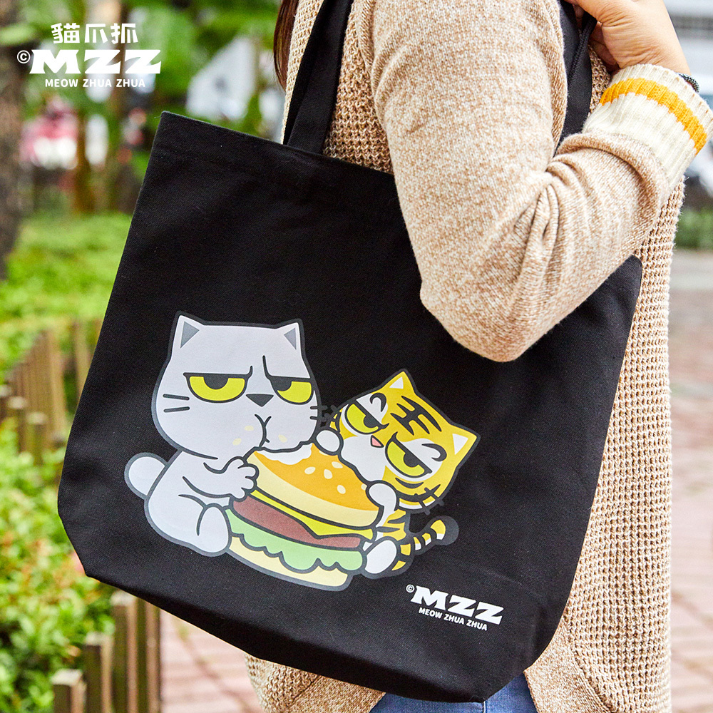 貓爪抓-帆布托特包