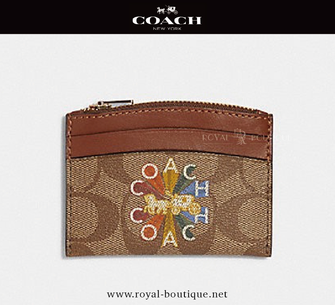 COACH 經典馬車印花名片夾