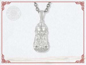 觀世音菩薩項鍊-亮銀