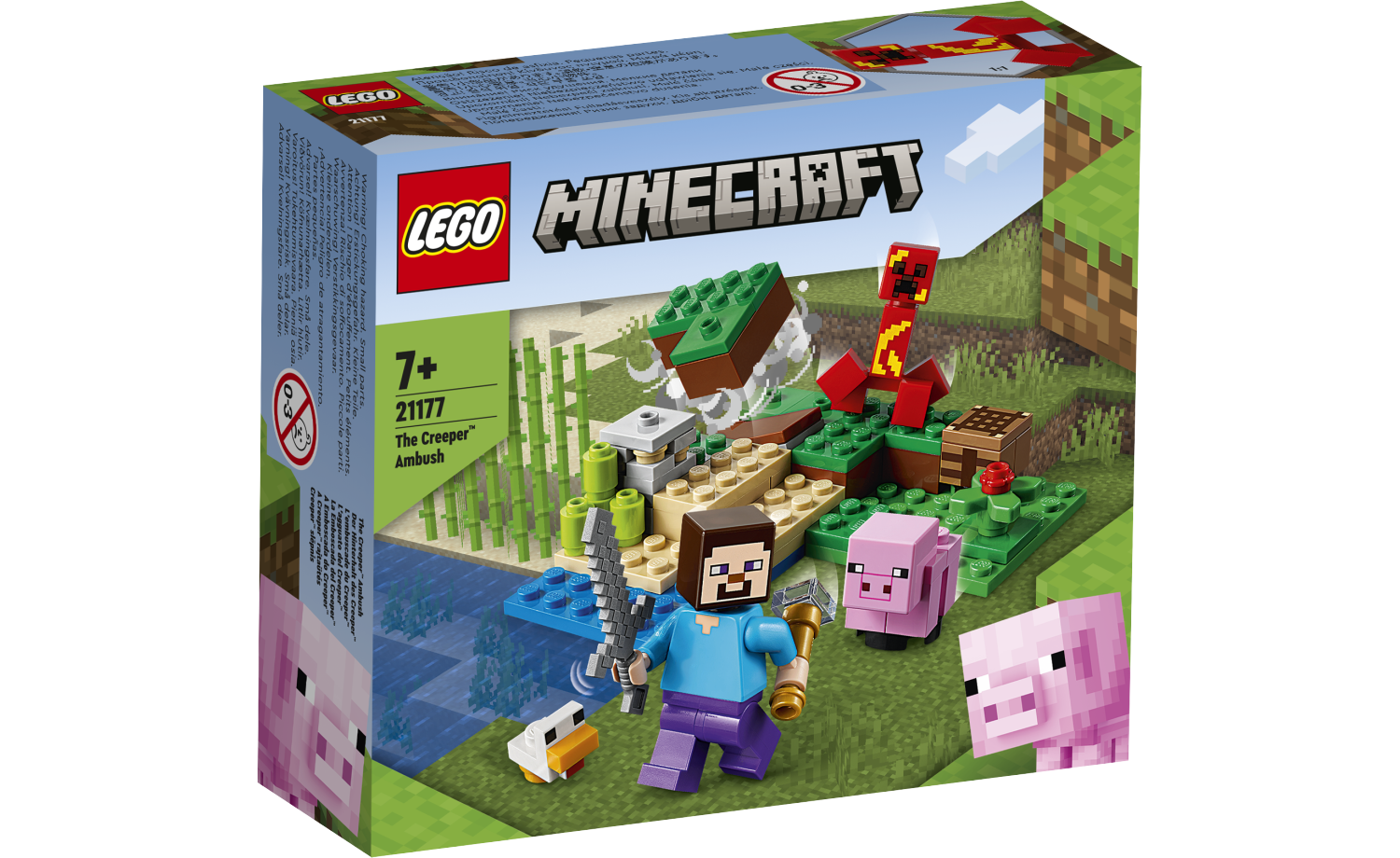 [飛米樂高積木磚賣店] LEGO 21177 Minecraft-爬行者的埋伏