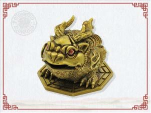 紅寶八卦龍蟾(銅)