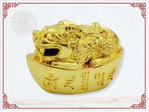 財神咒元寶(母貔貅)-銅+黃K