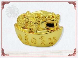 財神咒元寶(公貔貅)-銅+黃K