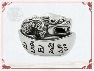 財神咒元寶(公貔貅)純銀｜