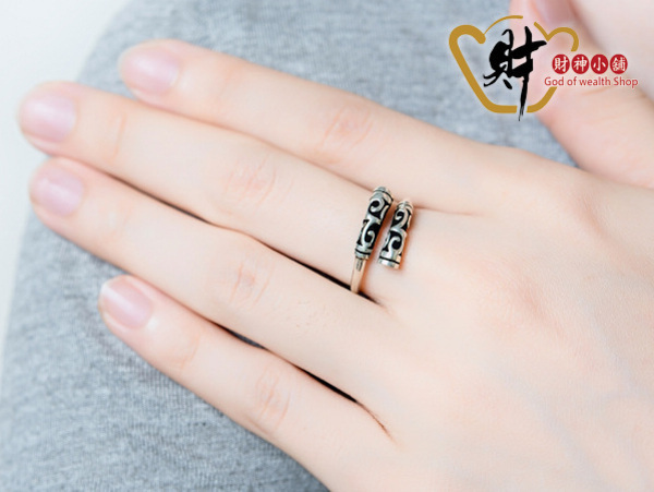 【財神小舖】金箍棒打小人活圍戒 (925純銀)(含開光)