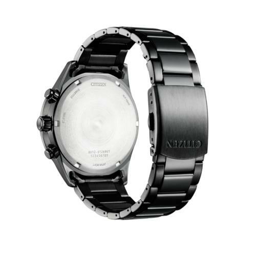 萬年鐘錶 - Citizen 星辰錶 全黑光動能三眼計時男錶  CA0775-87E  錶徑42.5MM