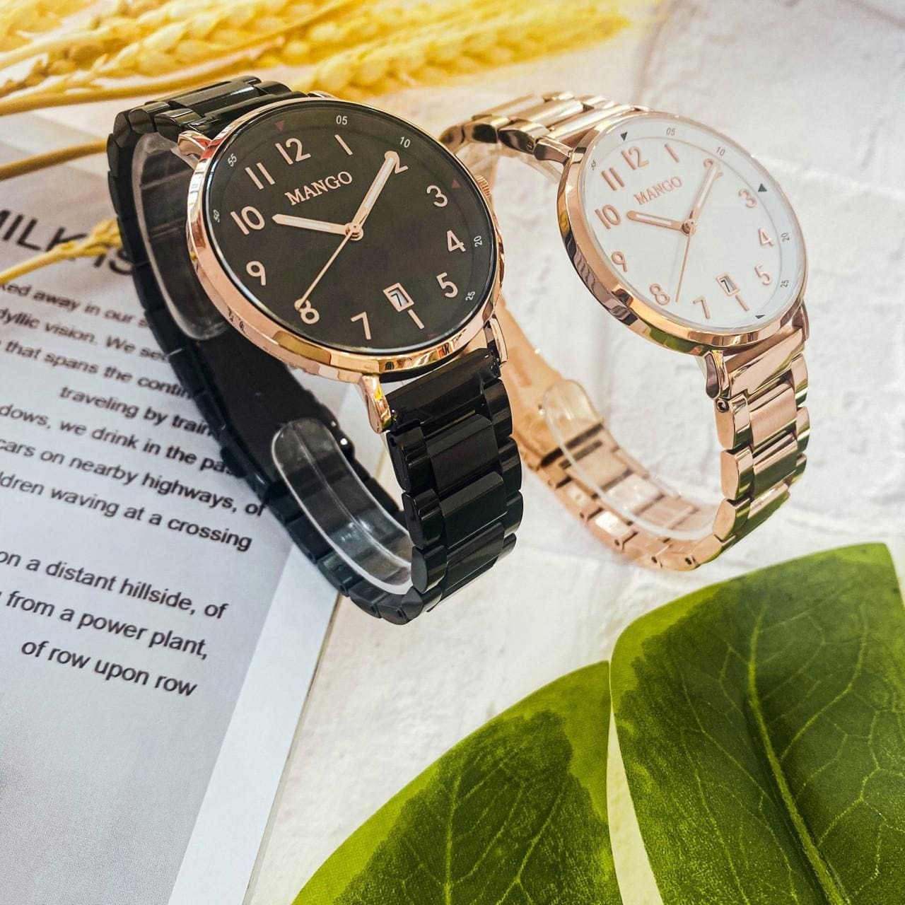 【MANGO】簡約時尚數字腕錶 MA6768L-80R-H / MA6768L-BK-H (36mm) 現代鐘錶