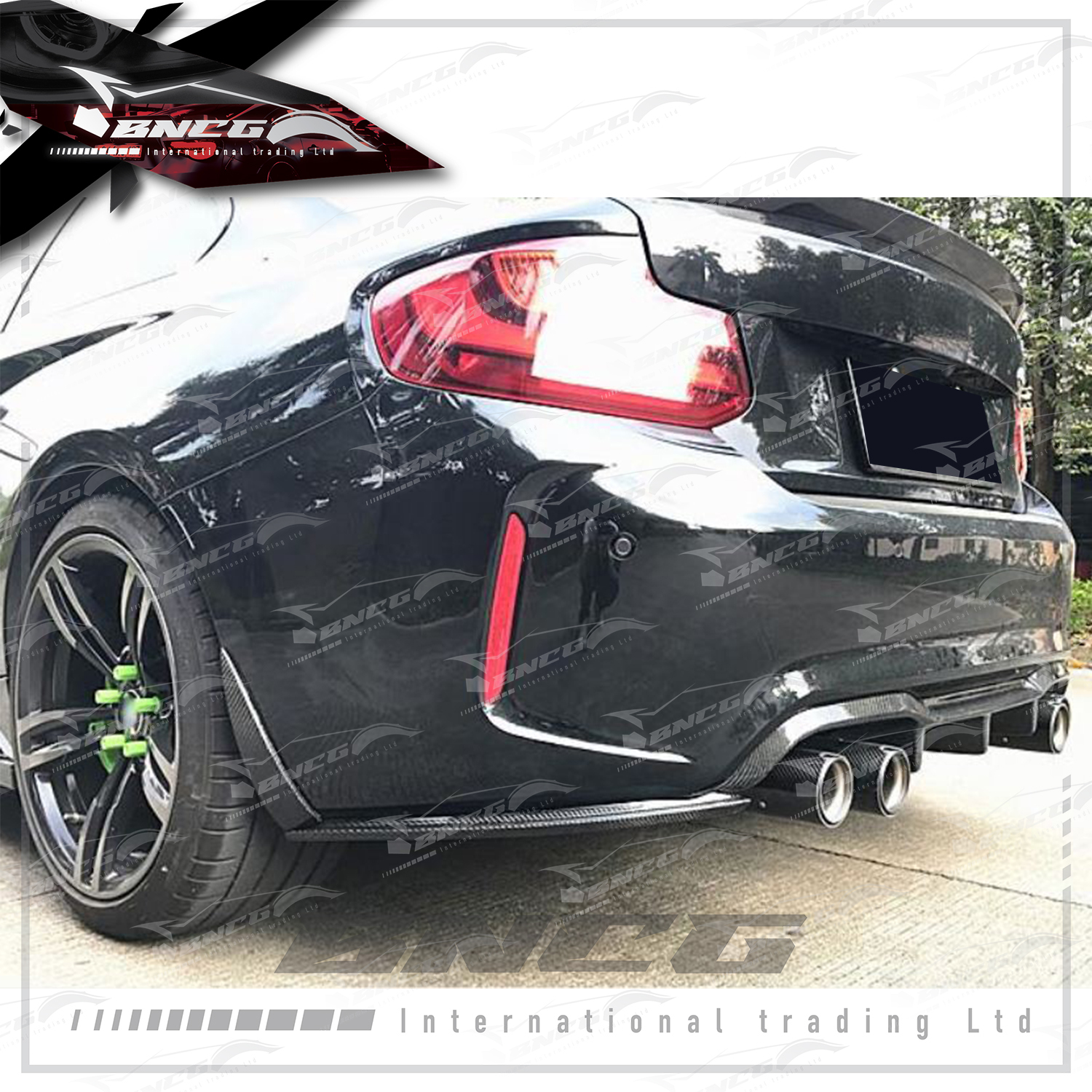 寶馬 BMW F87 M2 16-19年式 改裝 卡夢 碳纖維 外觀件 空力套件 三段式 後下巴 後導流