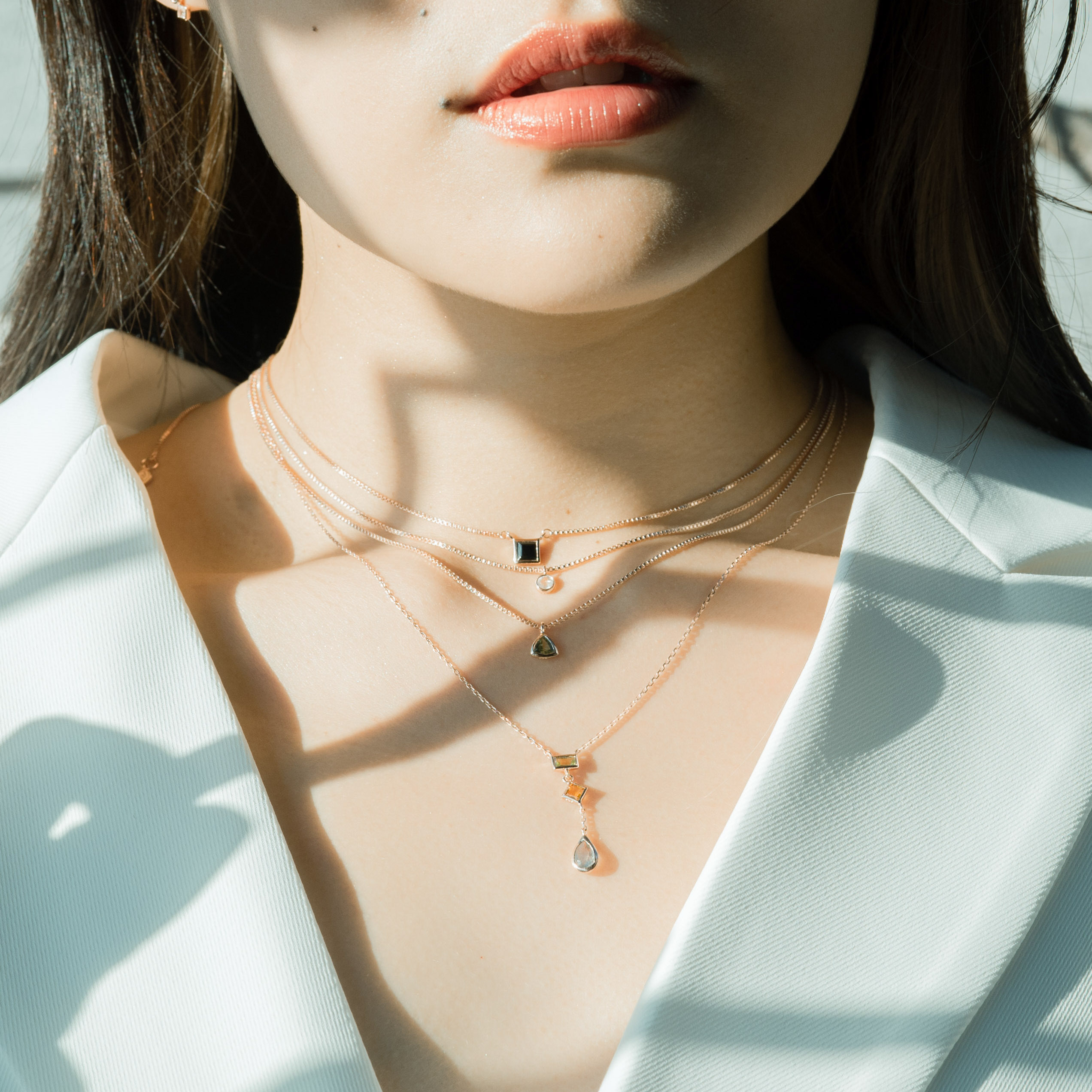 Lego蜂蜜綠小Y字項鍊