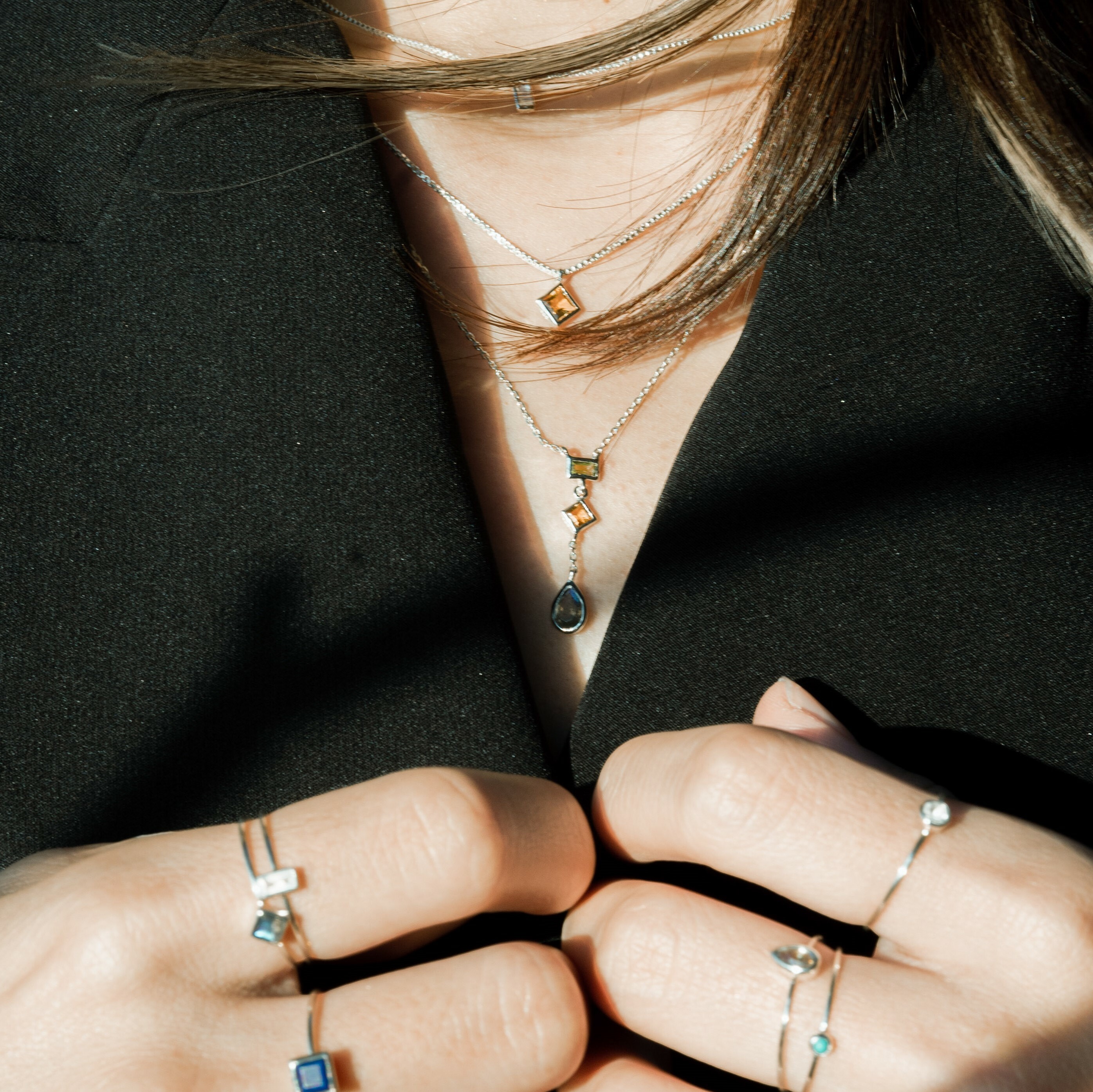 Lego蜂蜜綠小Y字項鍊