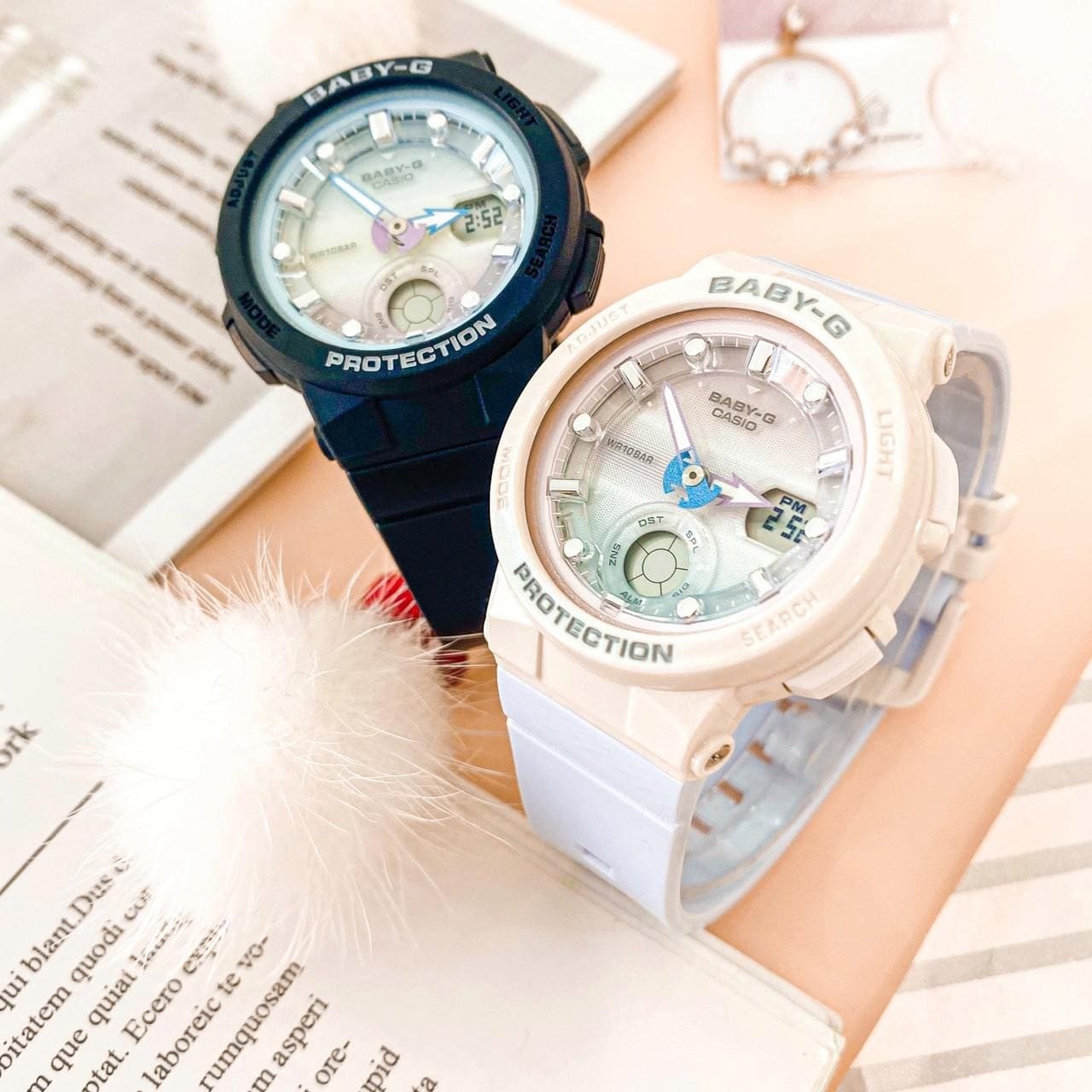 【Baby-G】海灘旅人系列 BGA-250-7A3(粉藍漸層) / BGA-250-1A2(黑藍漸層) 41mm  現代鐘錶