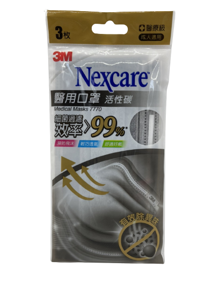 【3M】Nexcare Adults Medical Face Masks (Blue/Black)