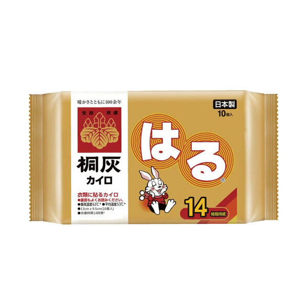 【日本小林製藥】小白兔14hr貼式暖暖包-日本境內版(10入/包)*12包組