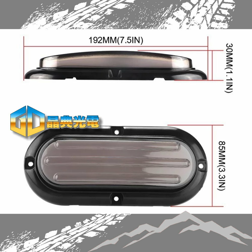 (S20) 12-24V尾燈 (黃白光) 晶典光電