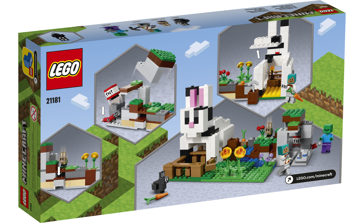 [飛米樂高積木磚賣店] LEGO 21181 Minecraft-兔子牧場