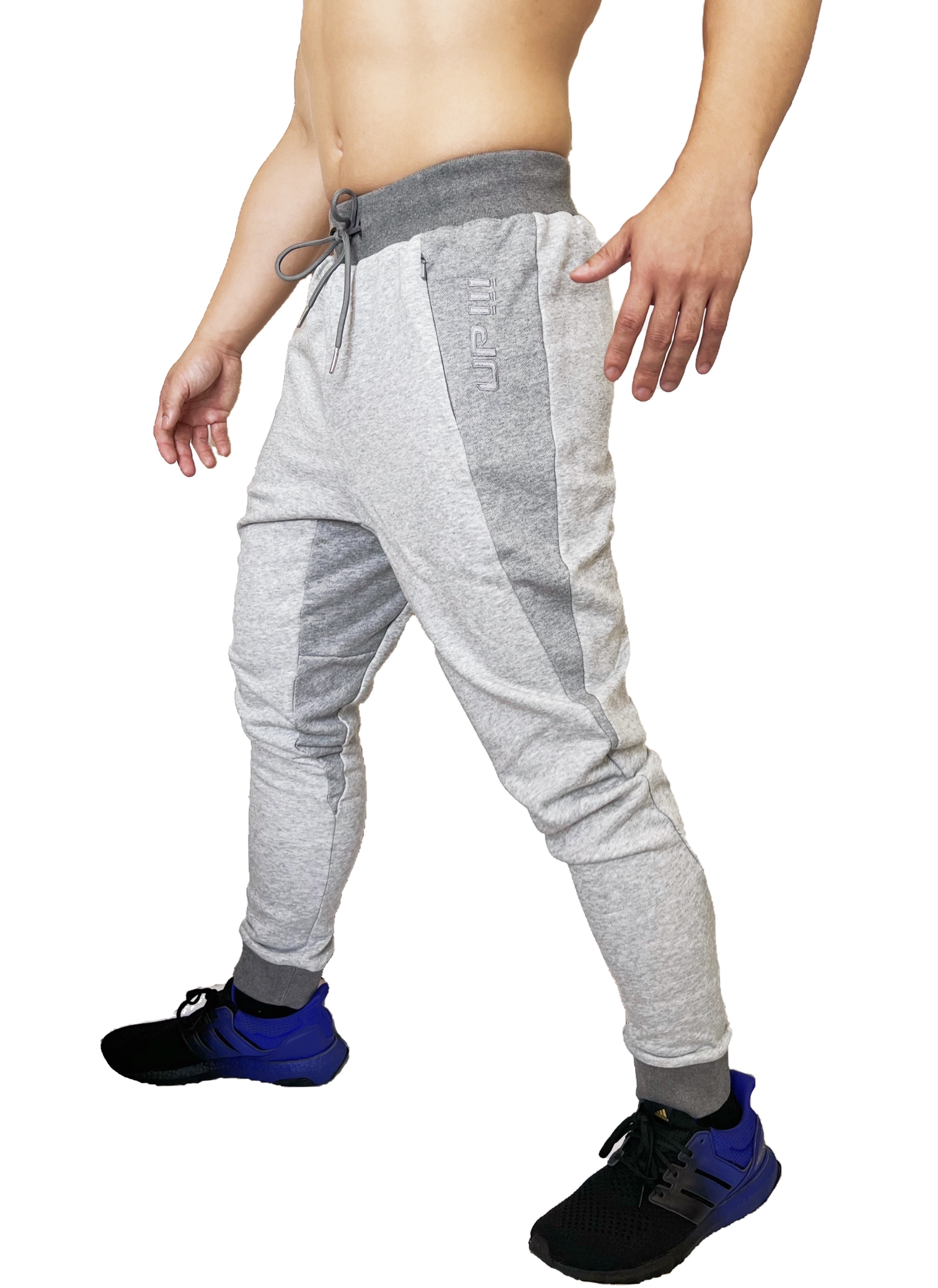 Cotton UP 純棉運動長褲 深淺灰