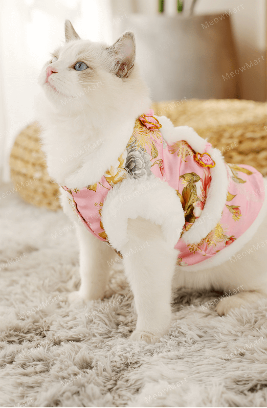 牡丹刺繡新年唐裝