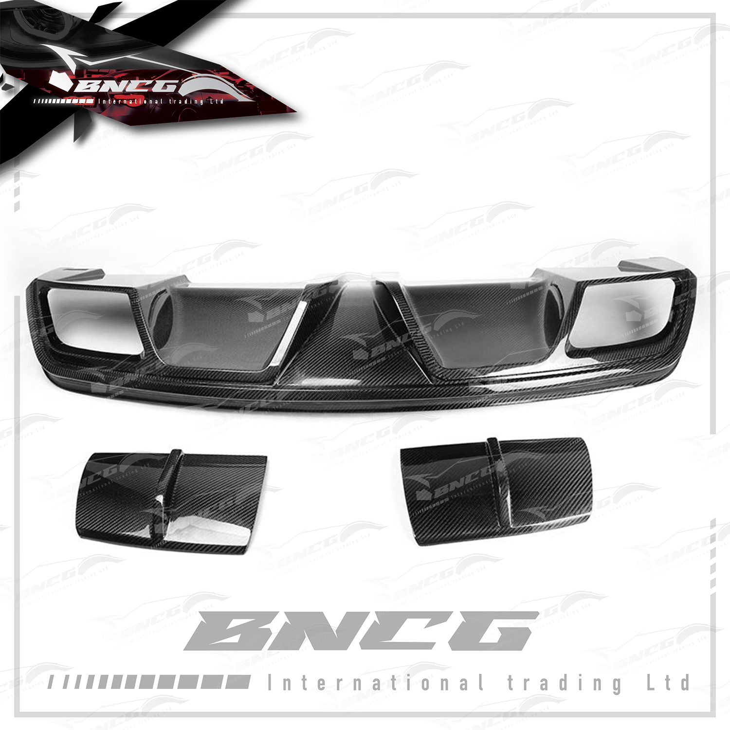 賓士 Benz CLA Class W117 13-18年式 改裝 卡夢 碳纖維 外觀件 Piecha款 後下巴 後導流