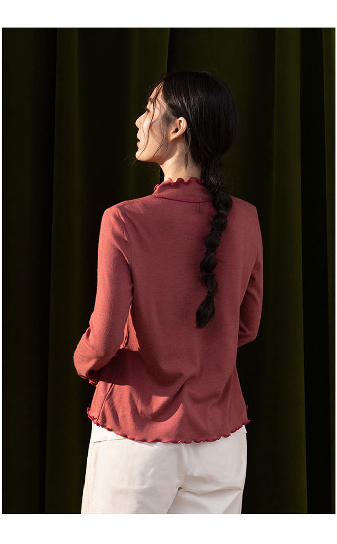 花蜜捲柔軟上衣-花地