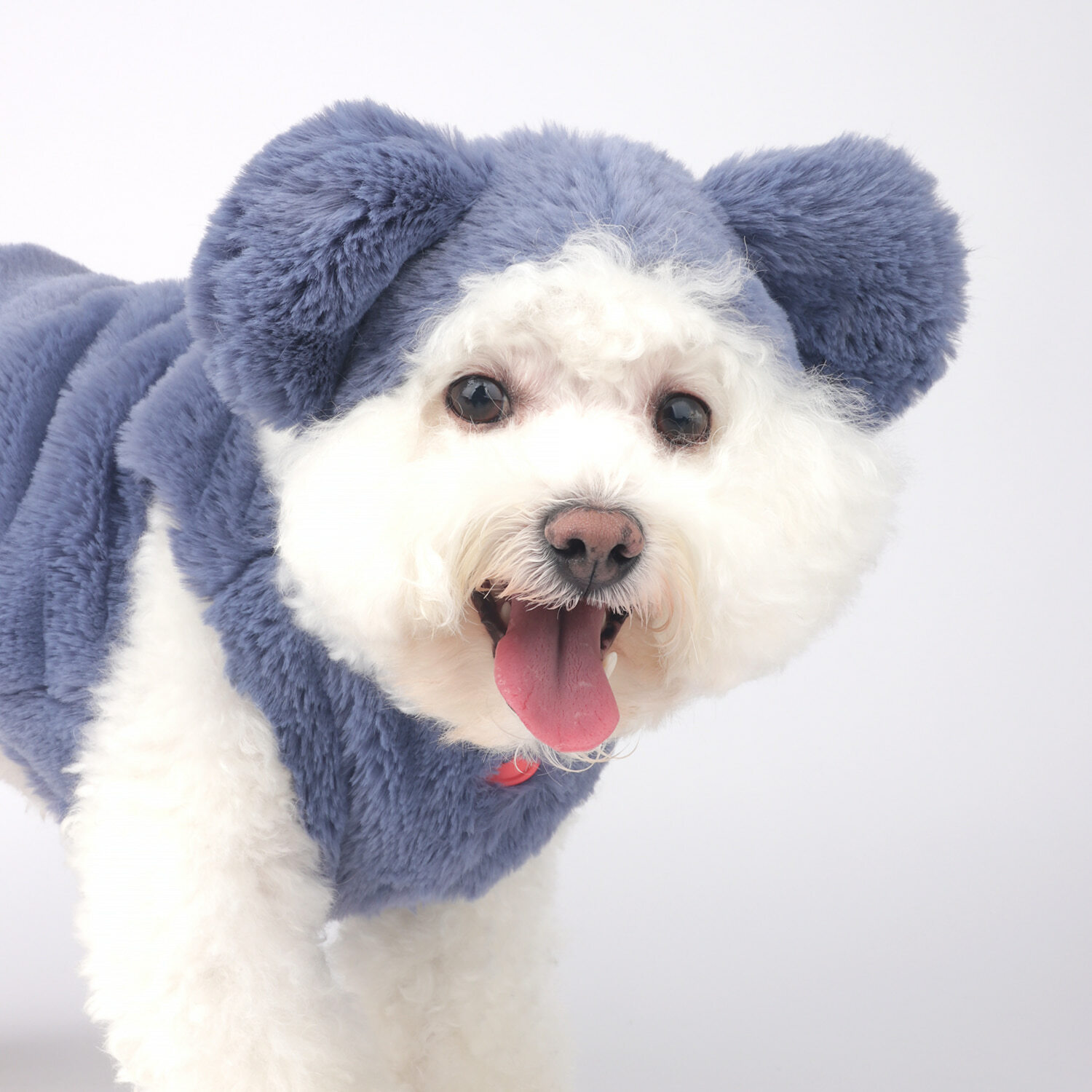 MONCHOUCHOU 毛毛多本熊造型帽（灰藍）