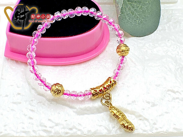 【財神小舖】平安寶寶-好事發生手鍊(粉)(含開光)-轉單 (廠商直出、不參加免運及滿額贈優惠)