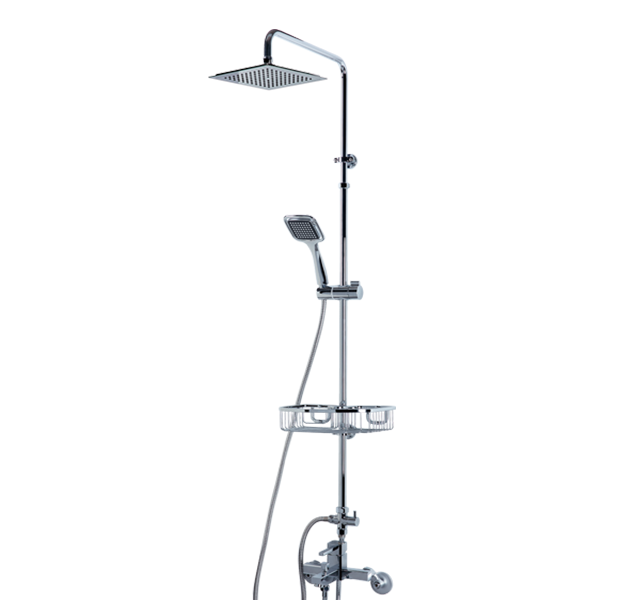 OVO京典衛浴 龍頭推薦型號 T8044 / SP4003 淋浴蓮蓬頭組 + 加裝型收納籃 *