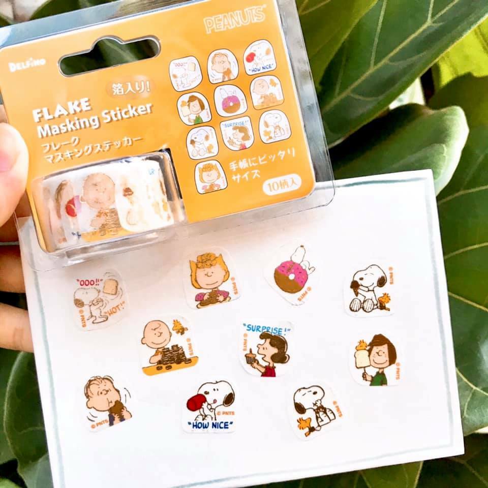 PEANUTS 史奴比 燙金分開紙膠帶