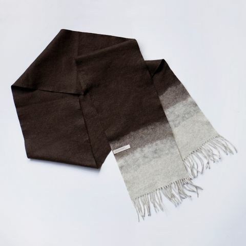 犛牛絨手工毛氈圍巾｜三色｜中國藏區