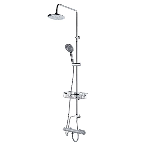 OVO京典衛浴 龍頭推薦型號 T9101 / SP4003 淋浴蓮蓬頭組 + 加裝型收納籃 *