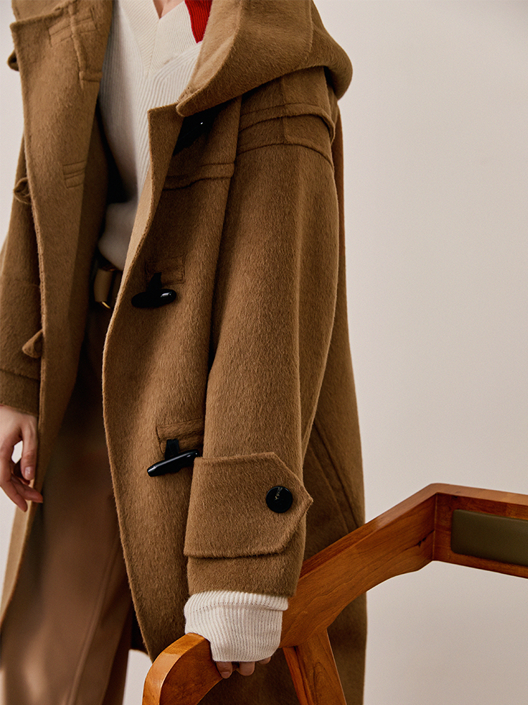Brown cashmere coat