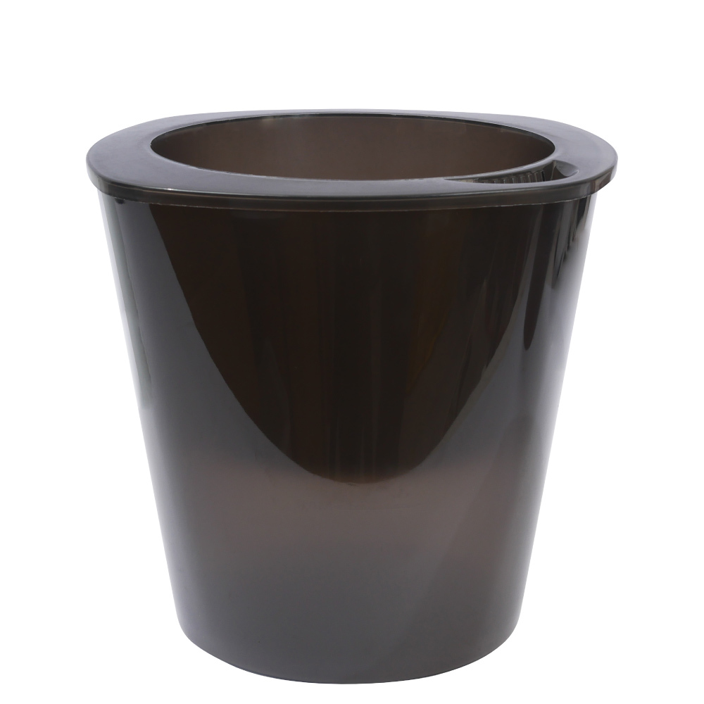 半透明黑自吸懶人花盆-大