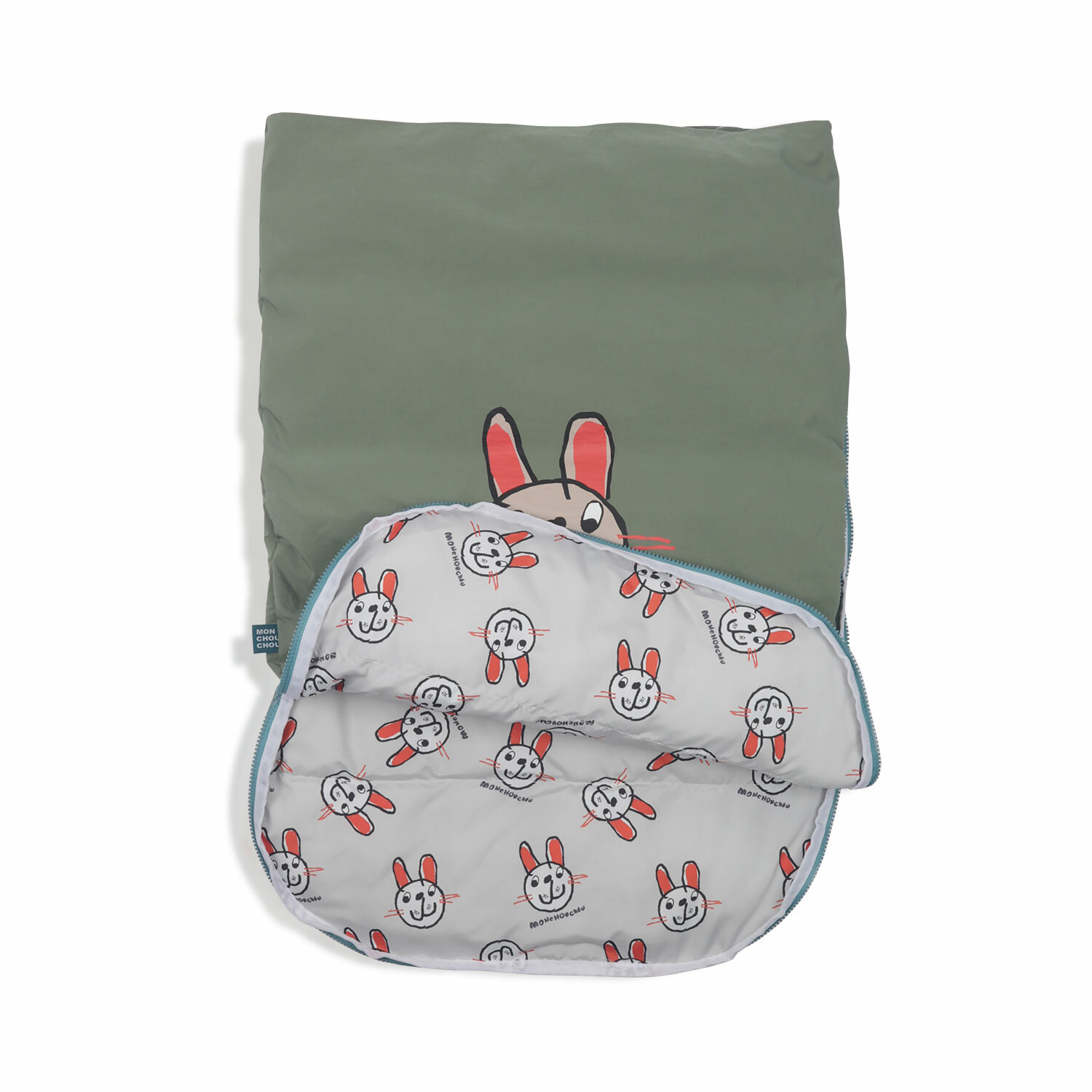 MONCHOUCHOU Ugly動物農莊睡袋（軍綠）