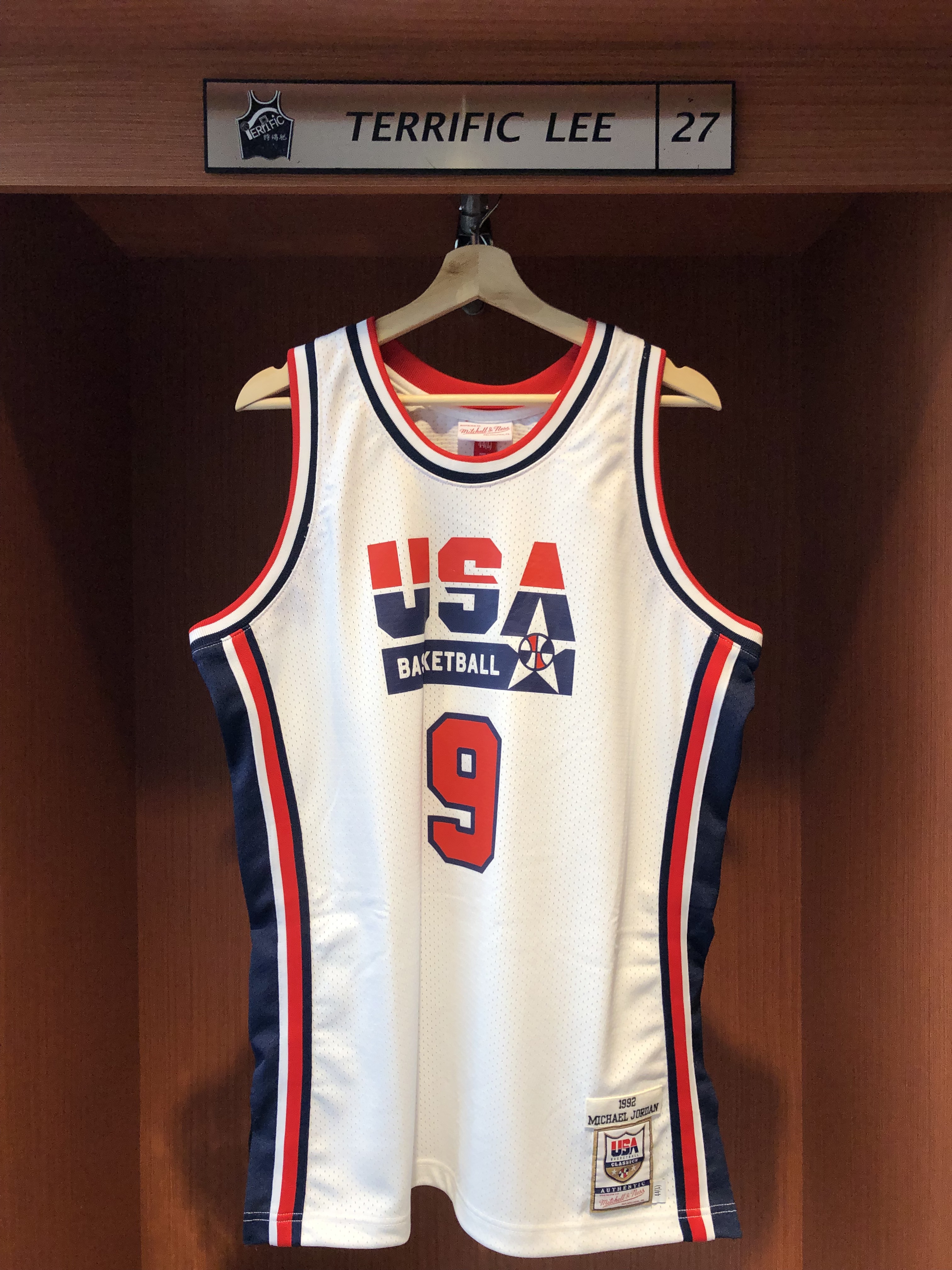 NBA球衣 Michael Jordan 1992美國隊白 92夢幻隊 M&N Authentic 球員版 厚實膠印 全新