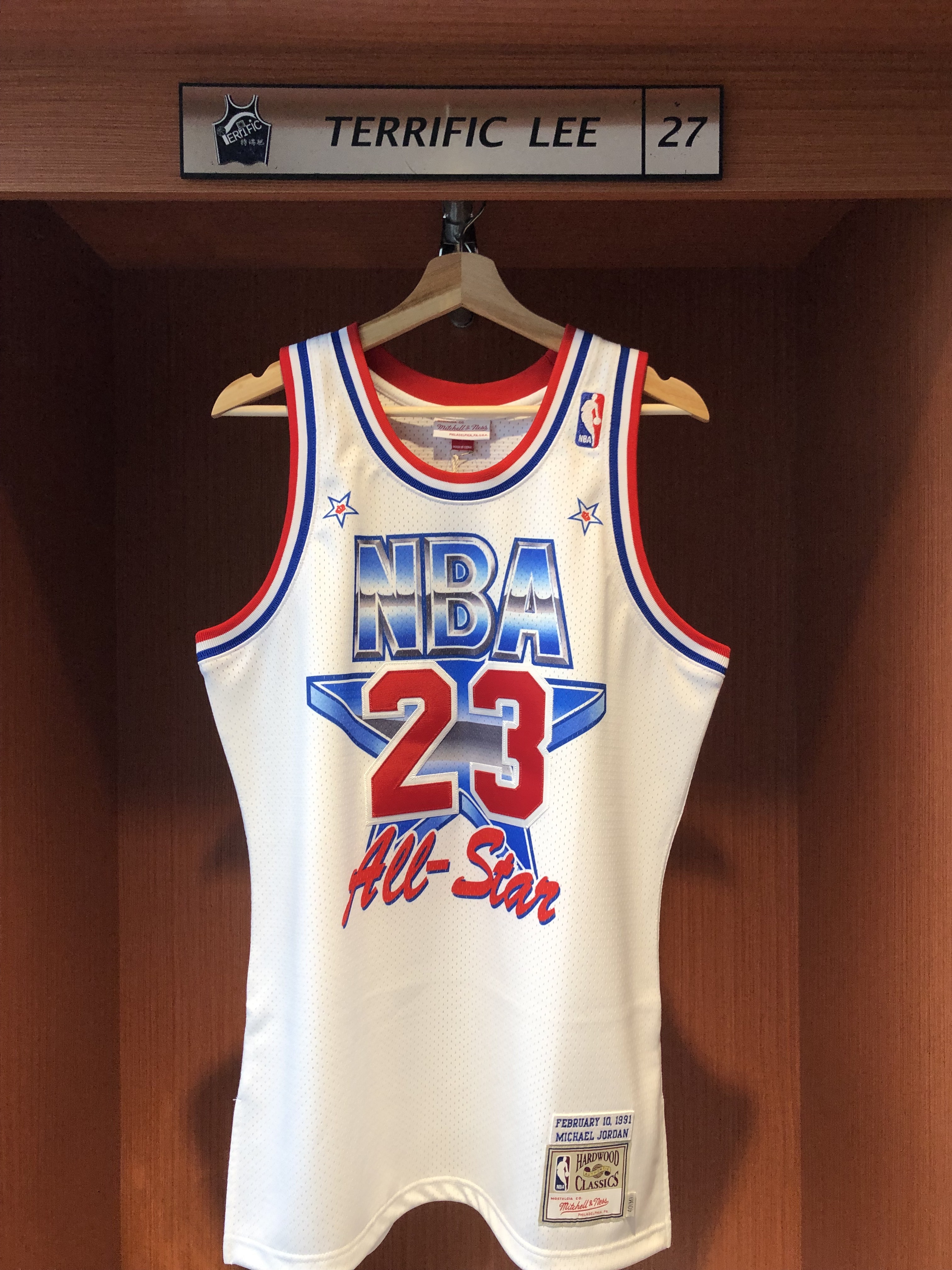 NBA球衣 Michael Jordan 1991 明星賽 白 M&N Authentic 球員版 電繡/燙印 全新