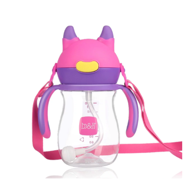 B&H TRITAN Straw Training Cup 240ml (Blue/Purple)