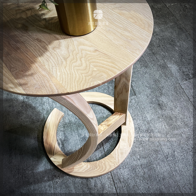 Dinah北歐弧形梣木圓几|3色