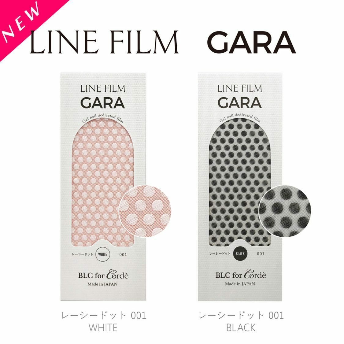 BLC for CORDE - 柄　レイシードット００１ (白 / 黑)