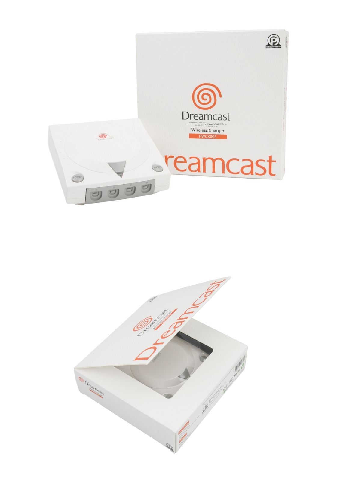 正版授權 Game迷們回憶系列:經典遊戲機立體模型無線充電器 - Dreamcast